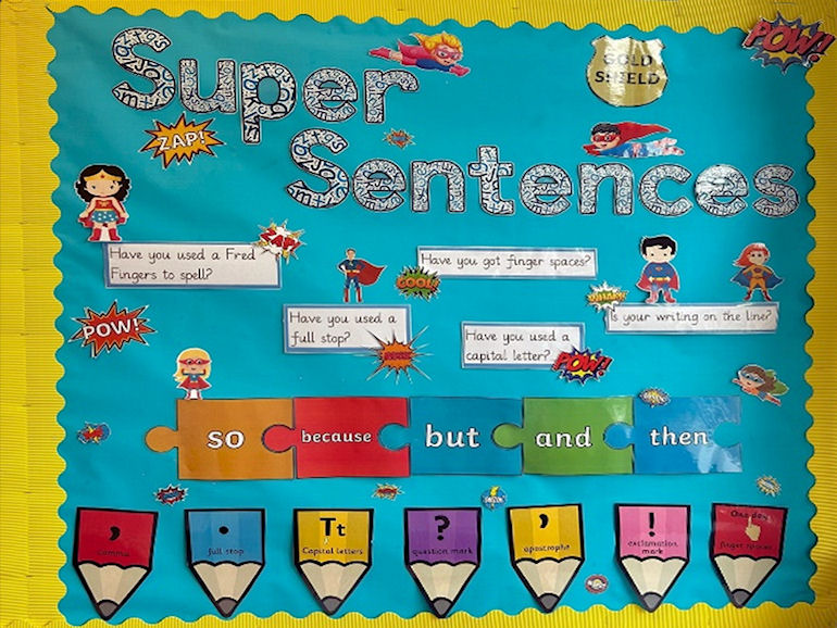 Super Sentences classroom display